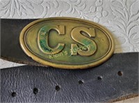 civil war confederate CS southern rebel belt &buc