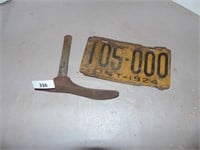 1924 License Plate, Shoe last
