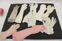 8 Pairs of Ladies Gloves, All As Is