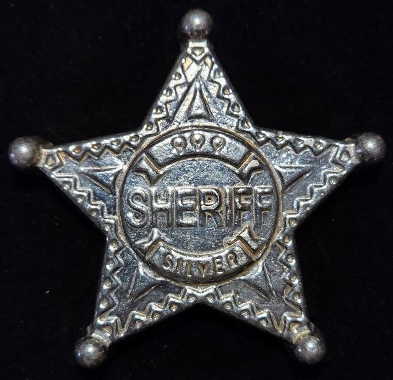 Monarch Metals - 5 Ounce Silver Sheriff Badge RARE