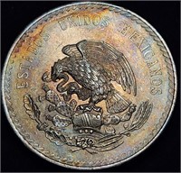 1948 Mexico 5 Pesos - BU 90% BIG Silver ASW .87 OZ