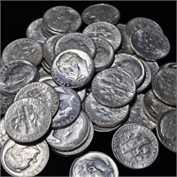 Premium Roll of 50 Silver Roosevelt Dimes