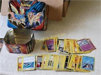 pokemon trading cards appx 200 + tins, instruction