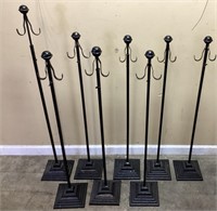 (8) WROUGHT IRON WREATH STANDS