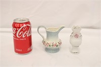 Vintage Miniature Vase & Pitcher