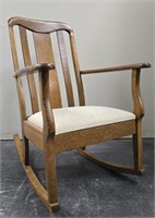 Beautiful Antique Tiger Oak Rocking Chair