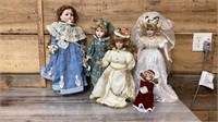 Large assortment of dolls