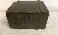 Vtg Military Wooden 800 Round Box