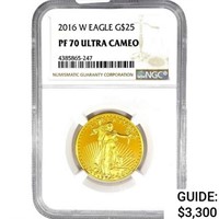 2016-W US 1/2oz Gold $25 Eagle NGC PF70 Ultra