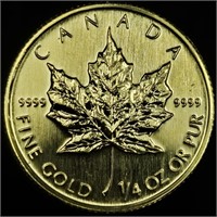 2008 1/4 oz Gold Canada $10 Maple Leaf