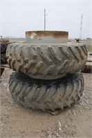 PAIR OF GOODYEAR 20.8R38 DUALS