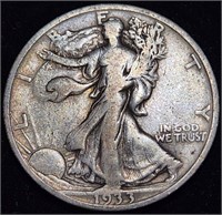 1933-S Walking Liberty Half Dollar - Elusive Date