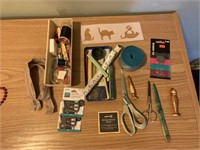 Lot of Assorted Sewing Tools & Supplies
