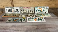 Embossed license plates