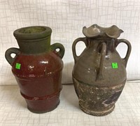 Pottery & Concrete 12” Vases