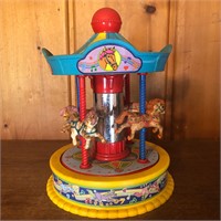 Vintage Redbox Wind Up Carousel Toy