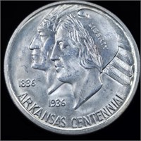 1936-D Arkansas Commemorative Half Dollar - WOW!