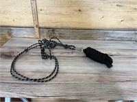 Halter and lead rope