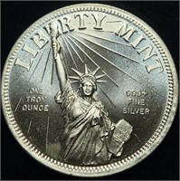 Liberty Mint 1 Ounce .999 Vintage Silver Round