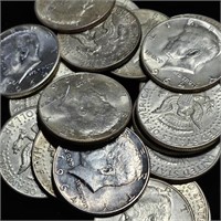 Roll of 20 Silver 1964 Kennedy Half Dollars