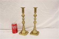 Pair of 12" Brass Candle Sticks
