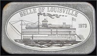 1973 Belle of Louisville 1 OZT Silver Art Bar