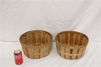 2 Vintage Produce Baskets #1