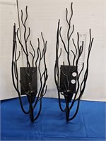 2 PARTY LITE WALL CANDLE HOLDERS