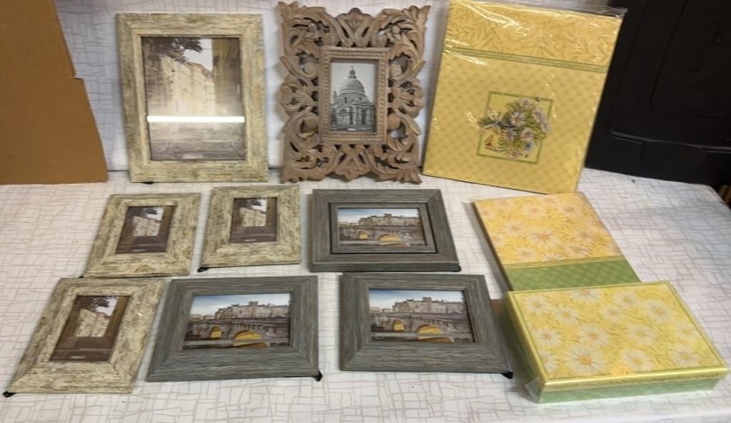 Distressed Picture Frames & K&Company Scrap Book