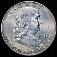 1961-D Franklin Half Dollar - Appealing Toning