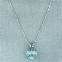 Ocean Mystic Topaz Necklace in 14k White Gold