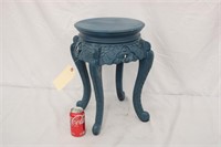 Painted Side Table or Plant Stand ~ 12" R x 18" T