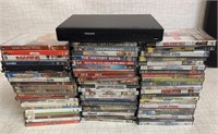 66) New Unopened DVDs & Philips DVD Player