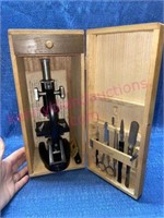 Vtg S. Precision Instrument Co. Microscope w/ box