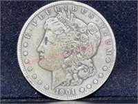 1901-S Morgan Silver Dollar (90% silver)