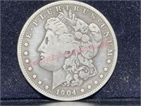 1904-O Morgan Silver Dollar (90% silver)