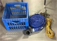 Hose, rope, chain w/ crate