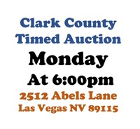 WELCOME TO OUR MON. @6pm ONLINE PUBLIC AUCTION