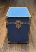 Blue Vinyl Storage Trunk