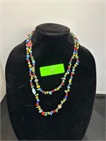 Colored Stone Fashion Necklace