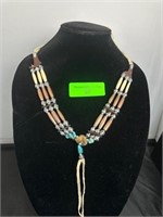 Turquoise Native Design Necklace