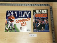 Lot of 2 John Elway Books, Denver Broncos