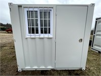 New 8' Container. Outer Size: L98: X W77.5" X