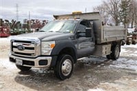 2012 FORD F550 4WD TRUCK & 12' ALUMINUM BOX