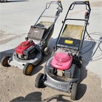 2- Honda self propelled mowers as is