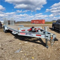 80"× 26' Trailer w 2- 10000lbs axles & 12000lbs w