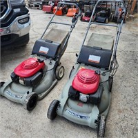 2- Honda self propelled mowers as is