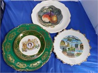 LOT 4 COLLECTOR PLATES, COOKIE DISH