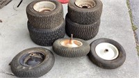 Tractor and lawn mower tires