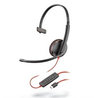 Plantronics Black Wire 3200 Series Corded UC